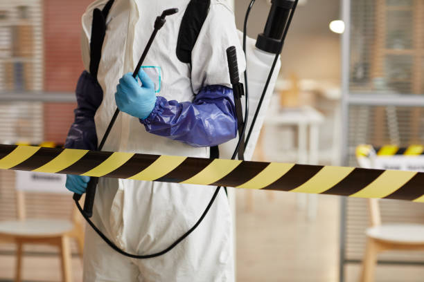 Professional Biohazard Cleanup technician working in Millbrae, CA